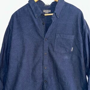 Eddie Bauer Navy Casual Button-Down Shirt